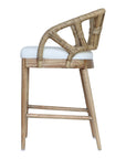 Malibu Solid Wood Upholstered Counterstool