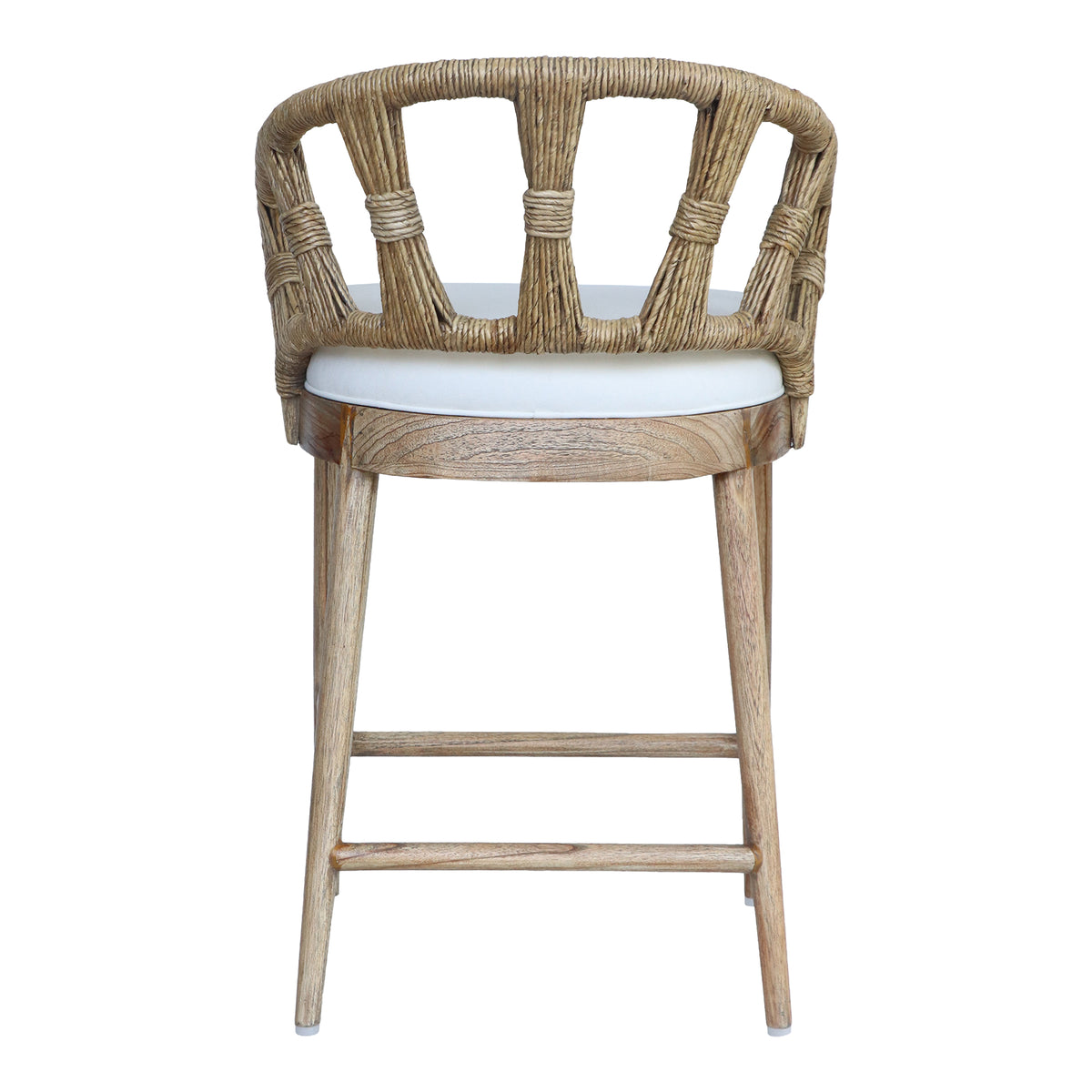 Malibu Solid Wood Upholstered Counterstool