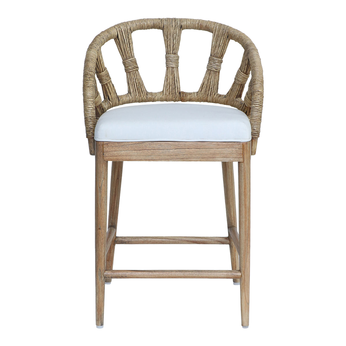 Malibu Solid Wood Upholstered Counterstool