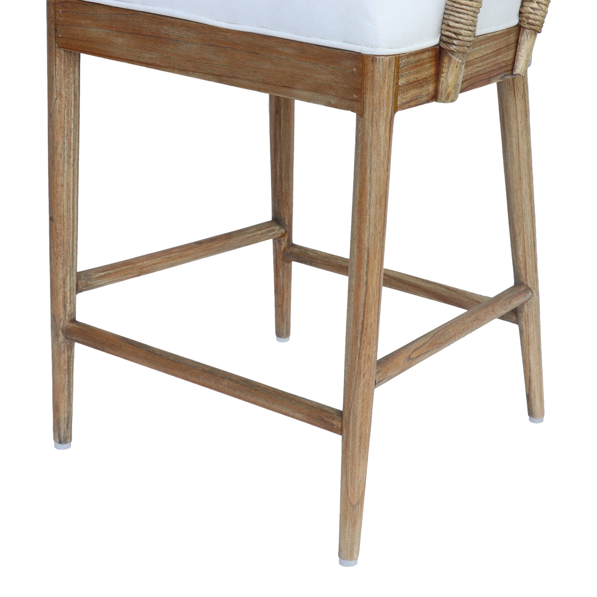 Malibu Solid Wood Upholstered Counterstool