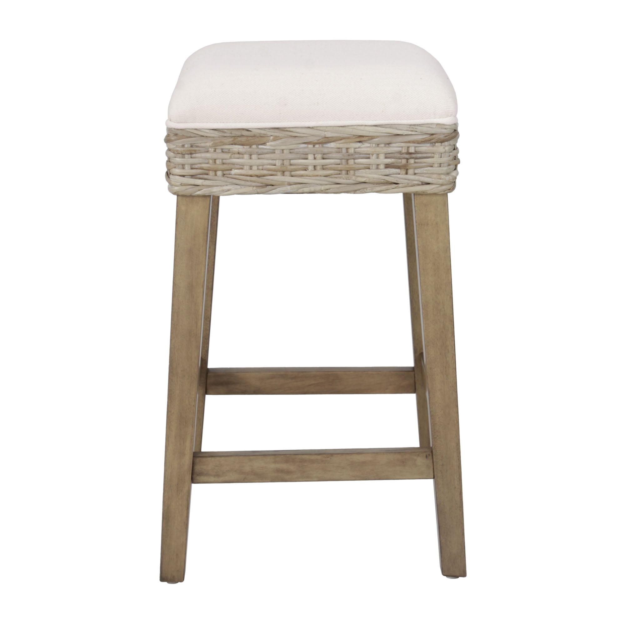 Harlow Upholstered Backless Counter Stool, Set of 2 Solid Wood counter stool
