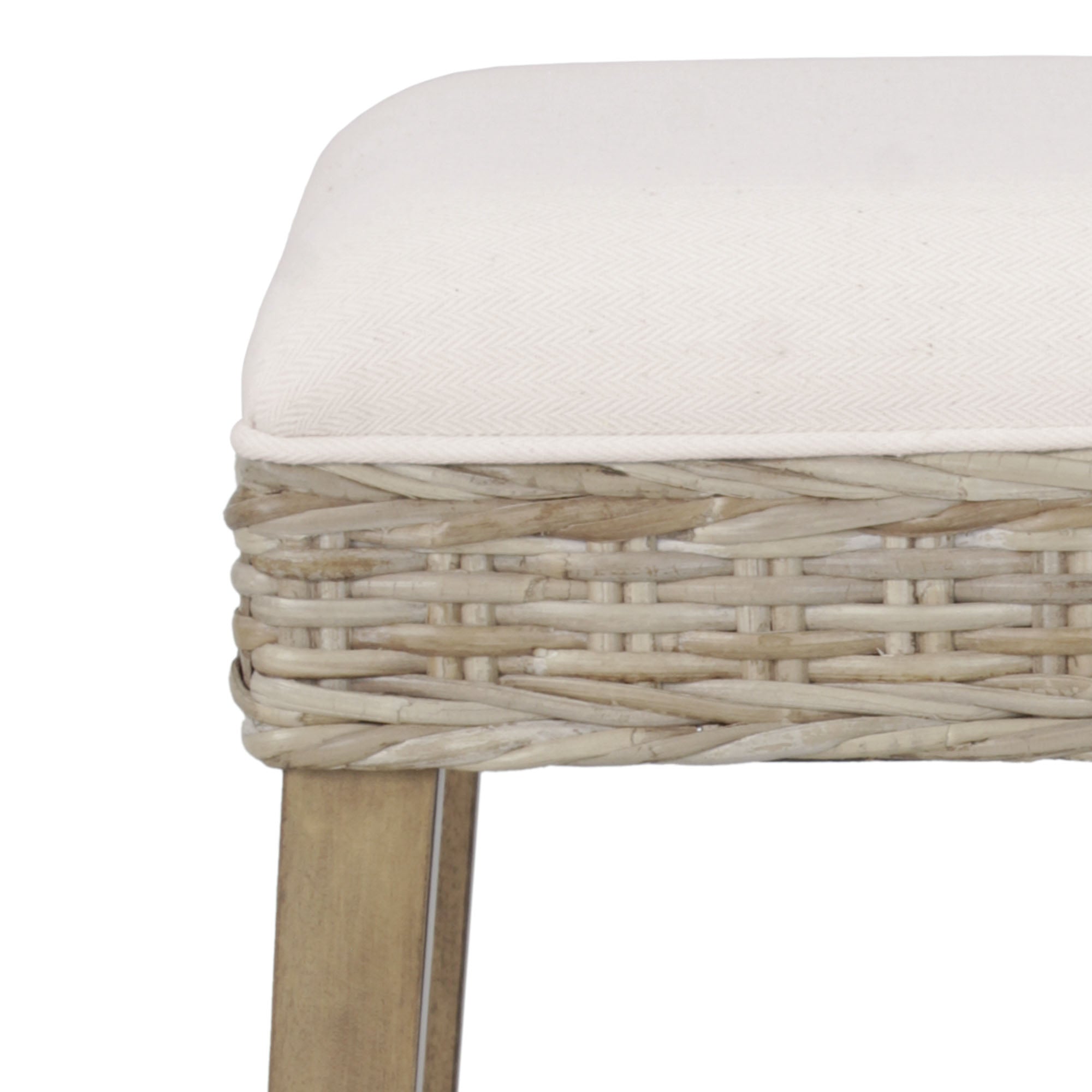 Harlow Upholstered Backless Counter Stool, Set of 2 Solid Wood counter stool