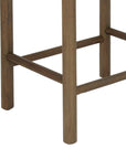Cruz Banana Leaf Rush Counter Stool, Set of 2 Solid Wood counter stool