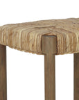 Cruz Banana Leaf Rush Counter Stool, Set of 2 Solid Wood counter stool