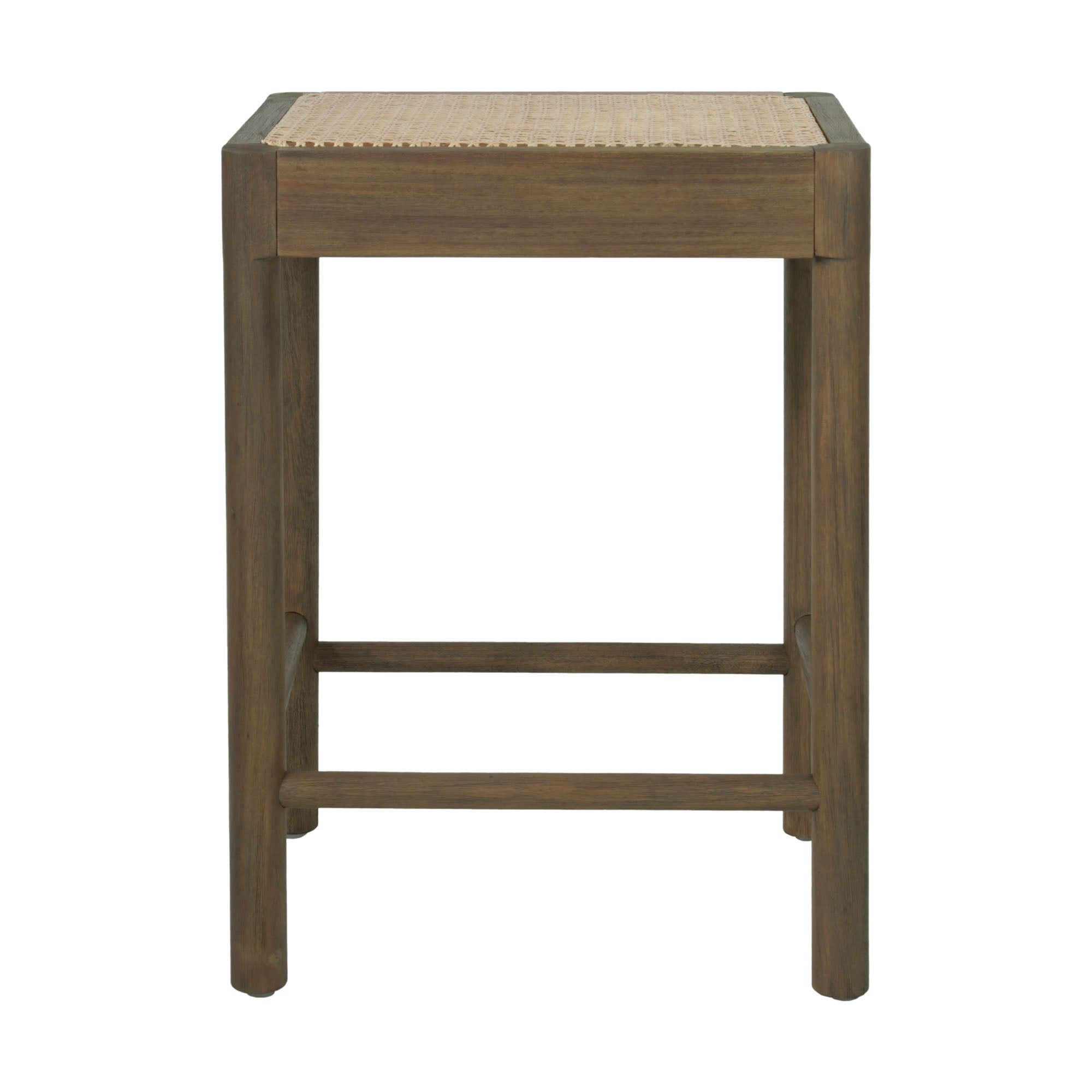 Boden Cane Woven Counter Stool, Set of 2 Solid Wood counter stool