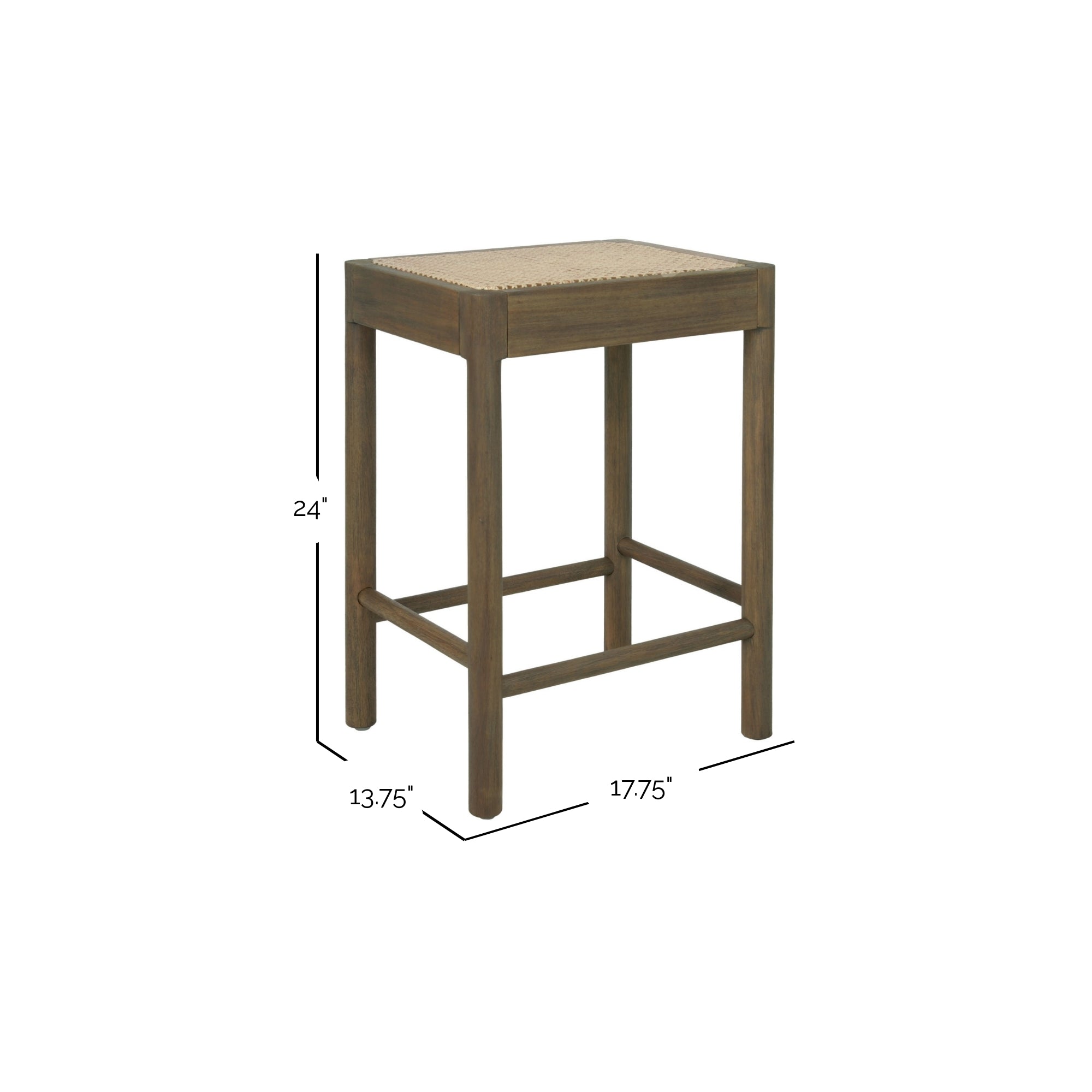 Boden Cane Woven Counter Stool, Set of 2