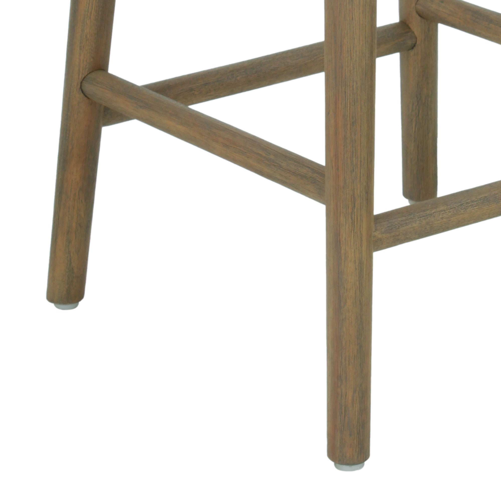 Maris Scalloped Rattan Counter Stool, Set of 2 Solid Wood counter stool