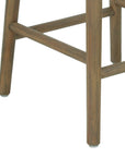 Maris Scalloped Rattan Counter Stool, Set of 2 Solid Wood counter stool