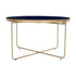 Blue Jasmine Enamel Tray Top Coffee Table Metal coffee table