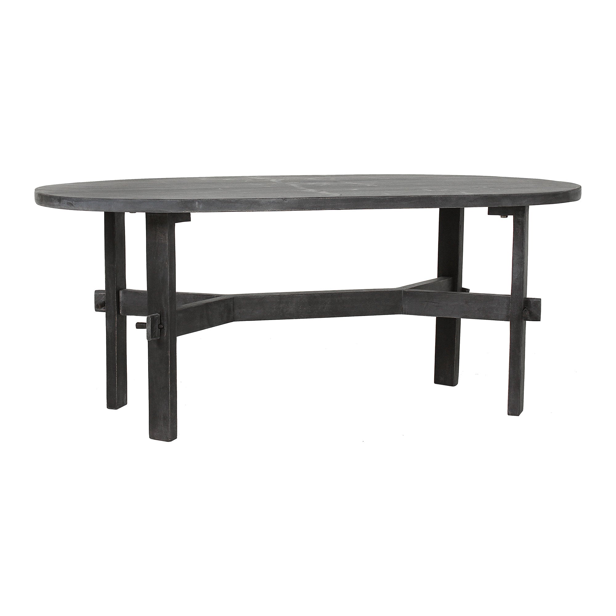 Celeste Solid Wood Oval Coffee Table