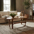 Brown Acacia Oval Solid Wood Coffee Table Acacia Wood coffee table