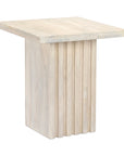 Ariya Fluted Solid Wood Column Coffee Table