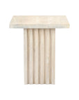 Ariya Fluted Solid Wood Column Coffee Table