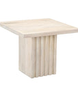 Ariya Fluted Solid Wood Column Coffee Table