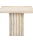 Ariya Fluted Solid Wood Column Coffee Table