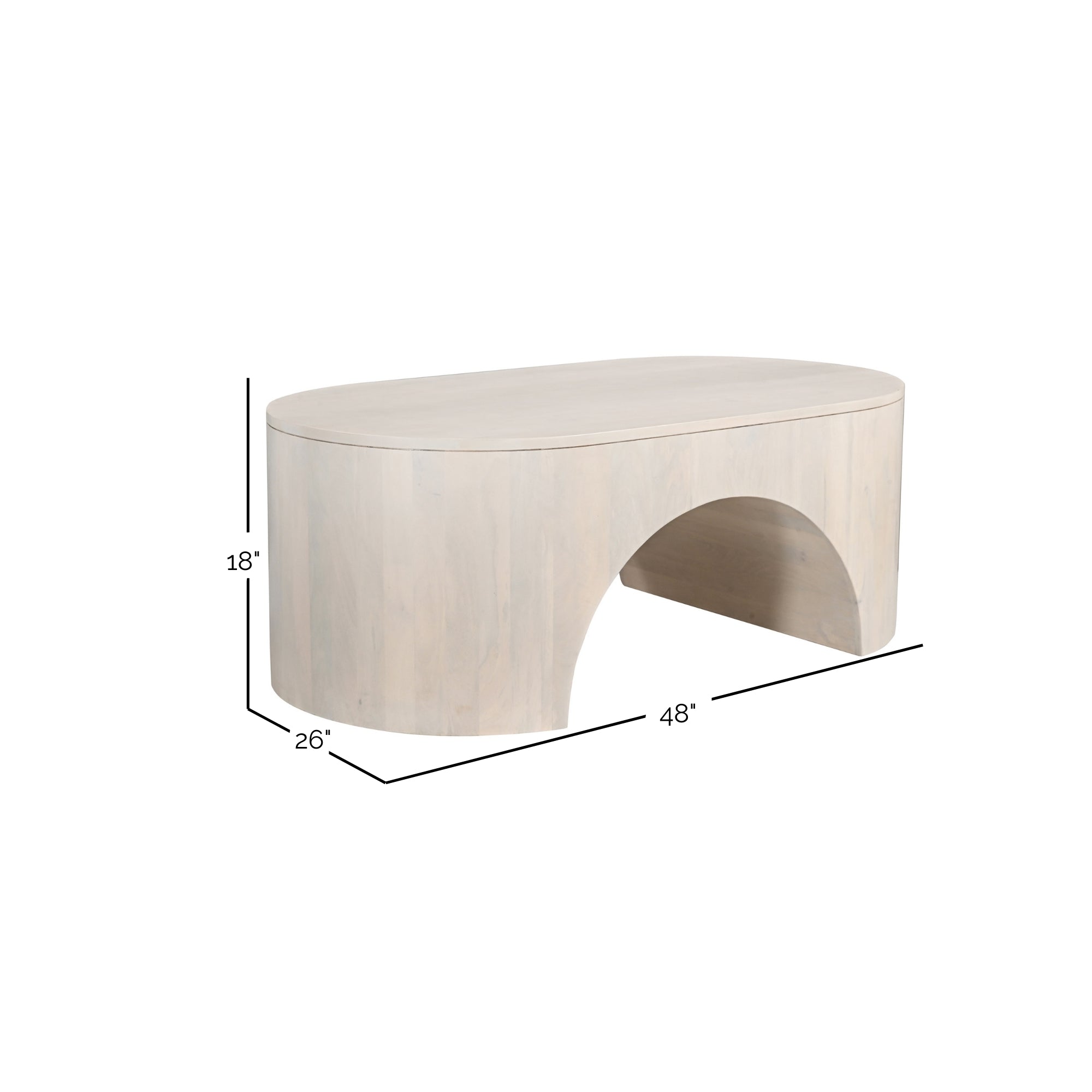 Indigo Road by Egypt Sherrod x East at Main Celeste 48&quot;W Arch Coffee Table