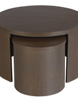 Indigo Road by Egypt Sherrod x East at Main Cyrus Round Storage Coffee Table and Nesting Stool