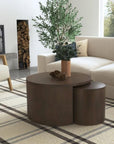 Indigo Road by Egypt Sherrod x East at Main Cyrus Round Storage Coffee Table and Nesting Stool