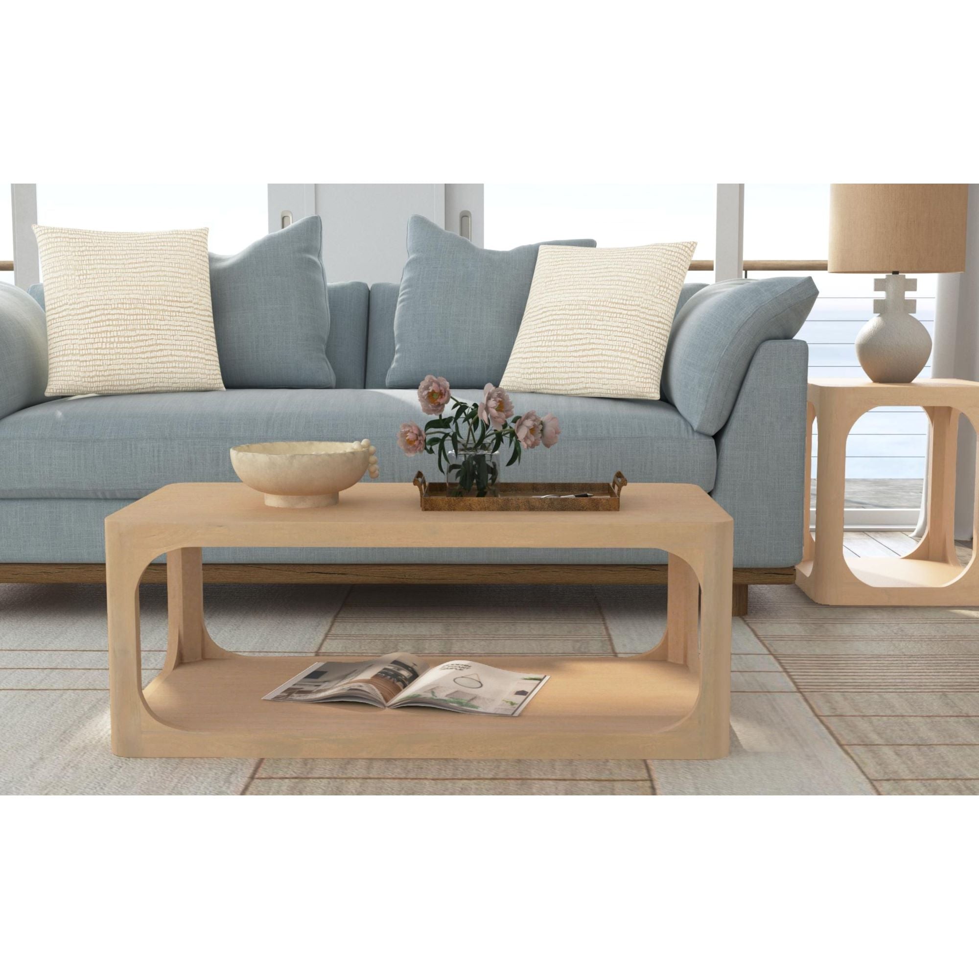 Addison Solid Wood Storage Coffee Table