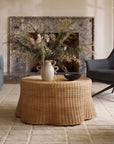 Betty Skirted Handwoven Rattan Coffee Table