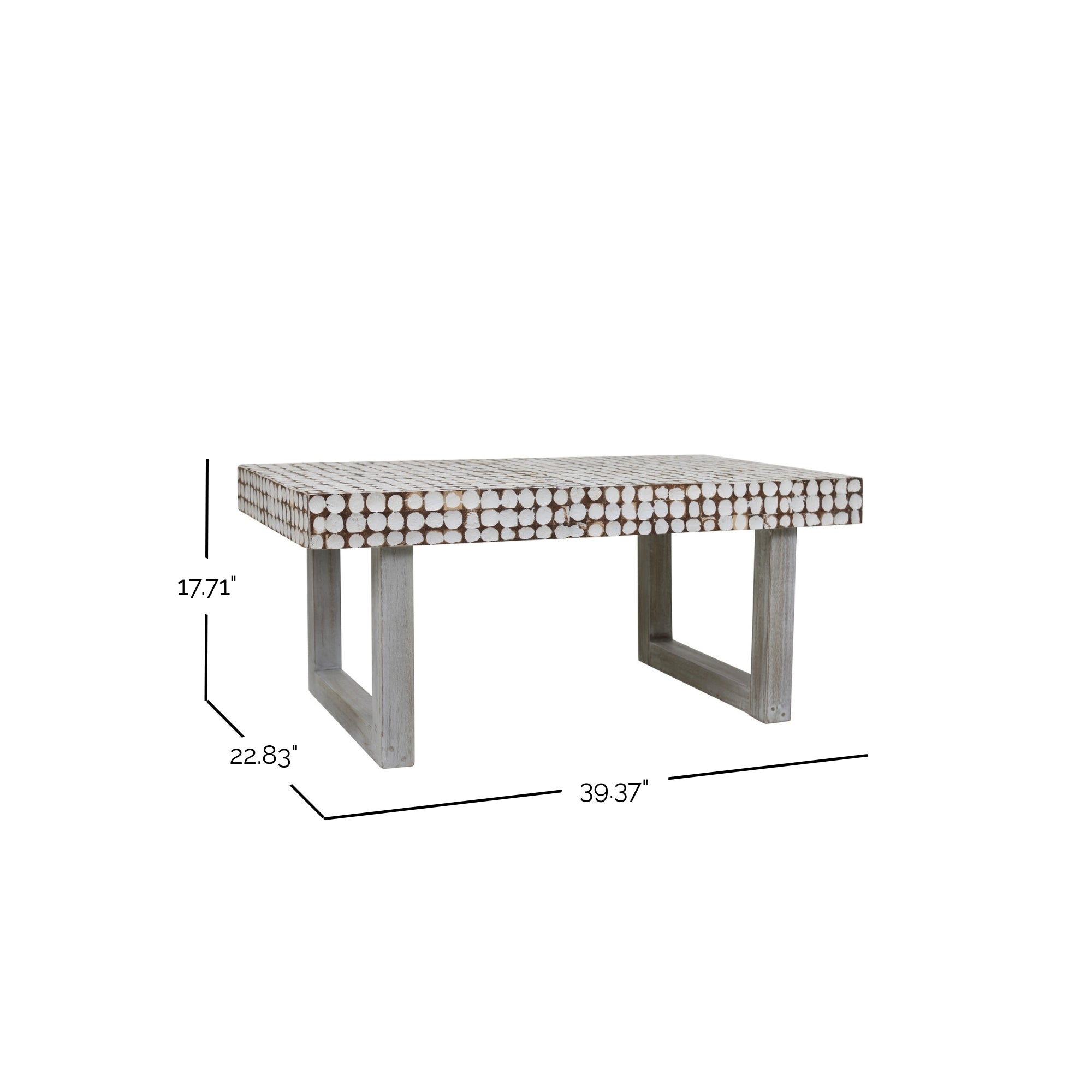 Mosaic Coconut Coffee Table