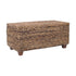 Brown Amelie Woven Acacia 38" Storage Rectangular Coffee Table Acacia Wood coffee table