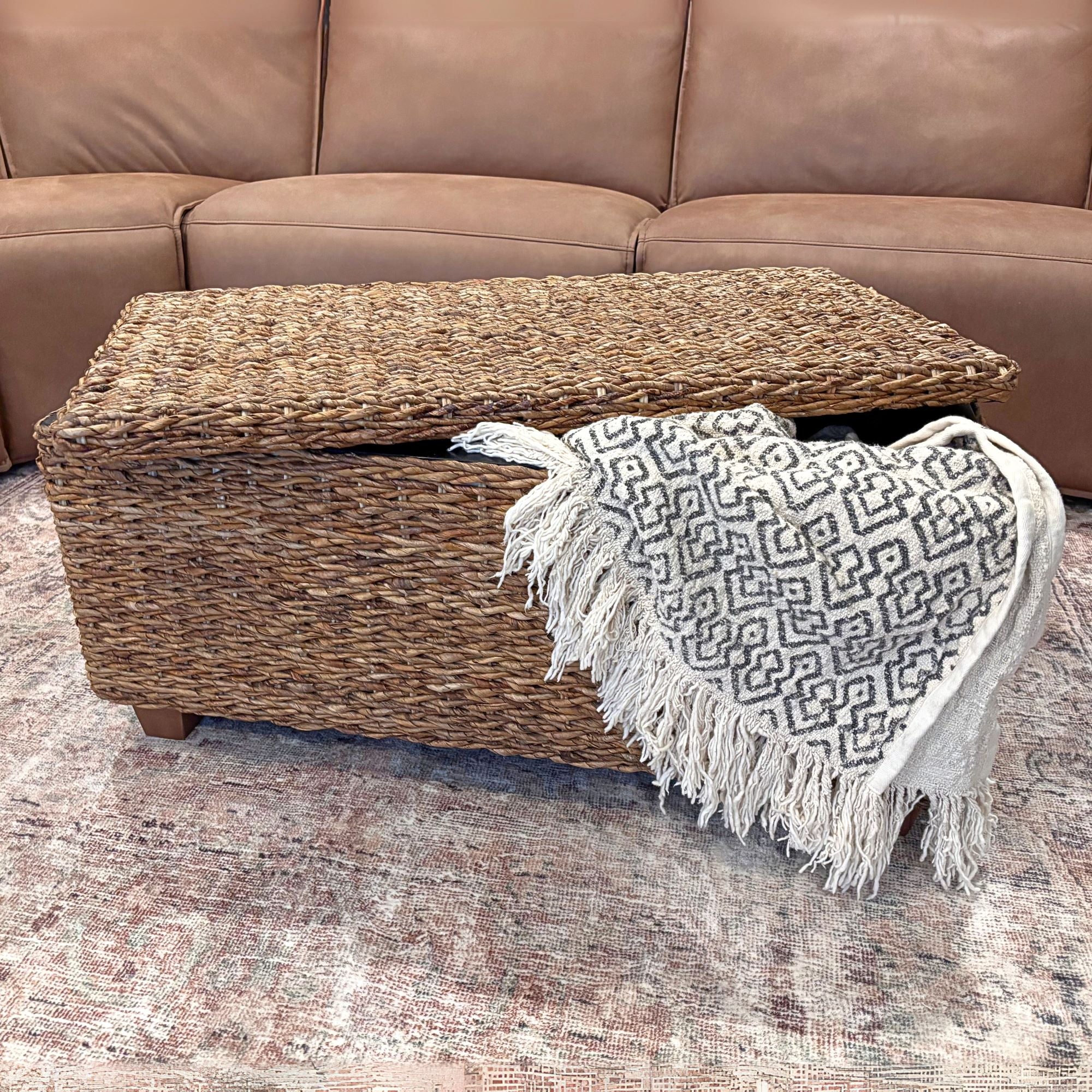 Amelie Woven Storage Coffee Table