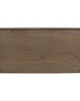 Asura 38" Coffee Table With Rush Shelf Solid Wood coffee table