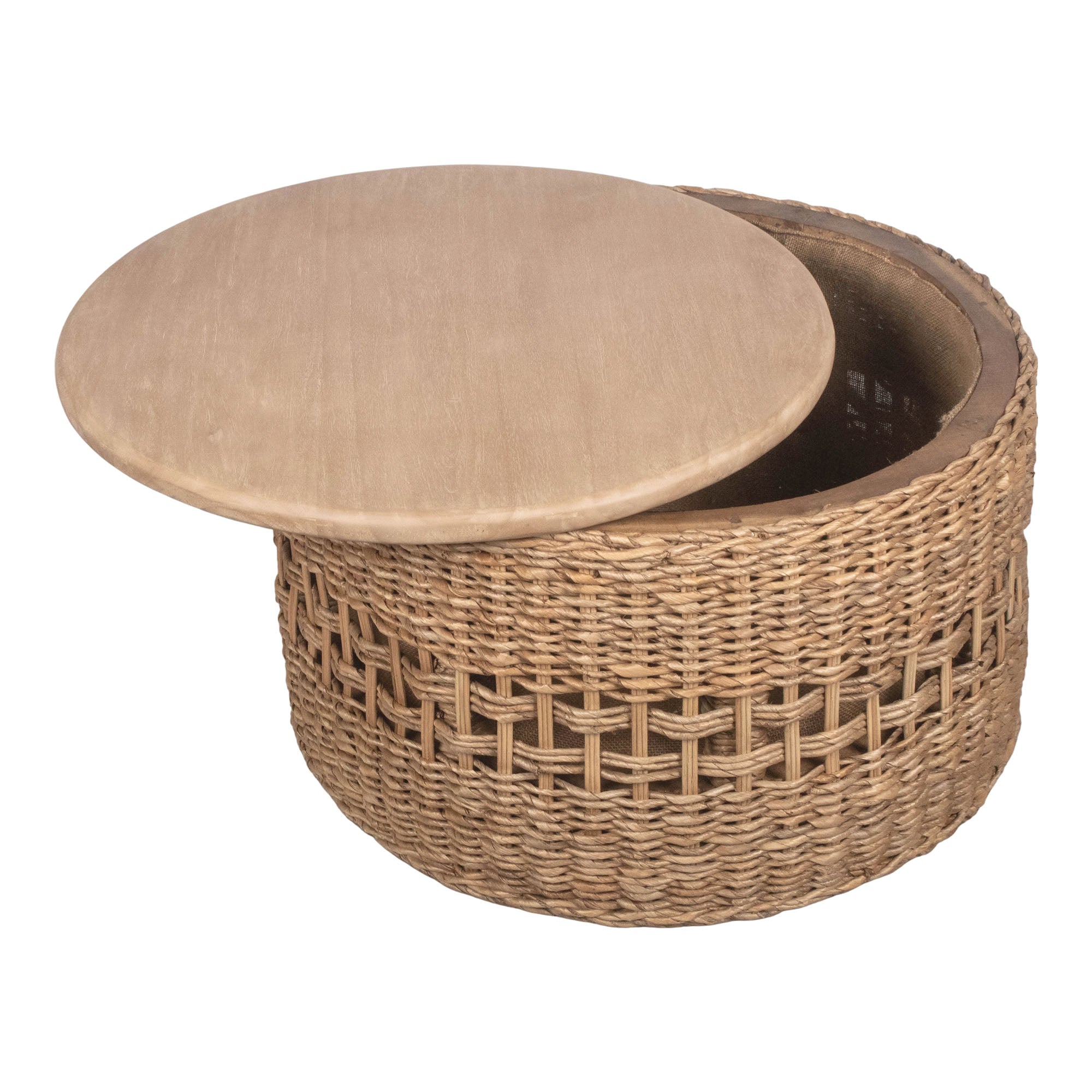 Laguna Lattice Weave Storage Coffee Table, Set of 2