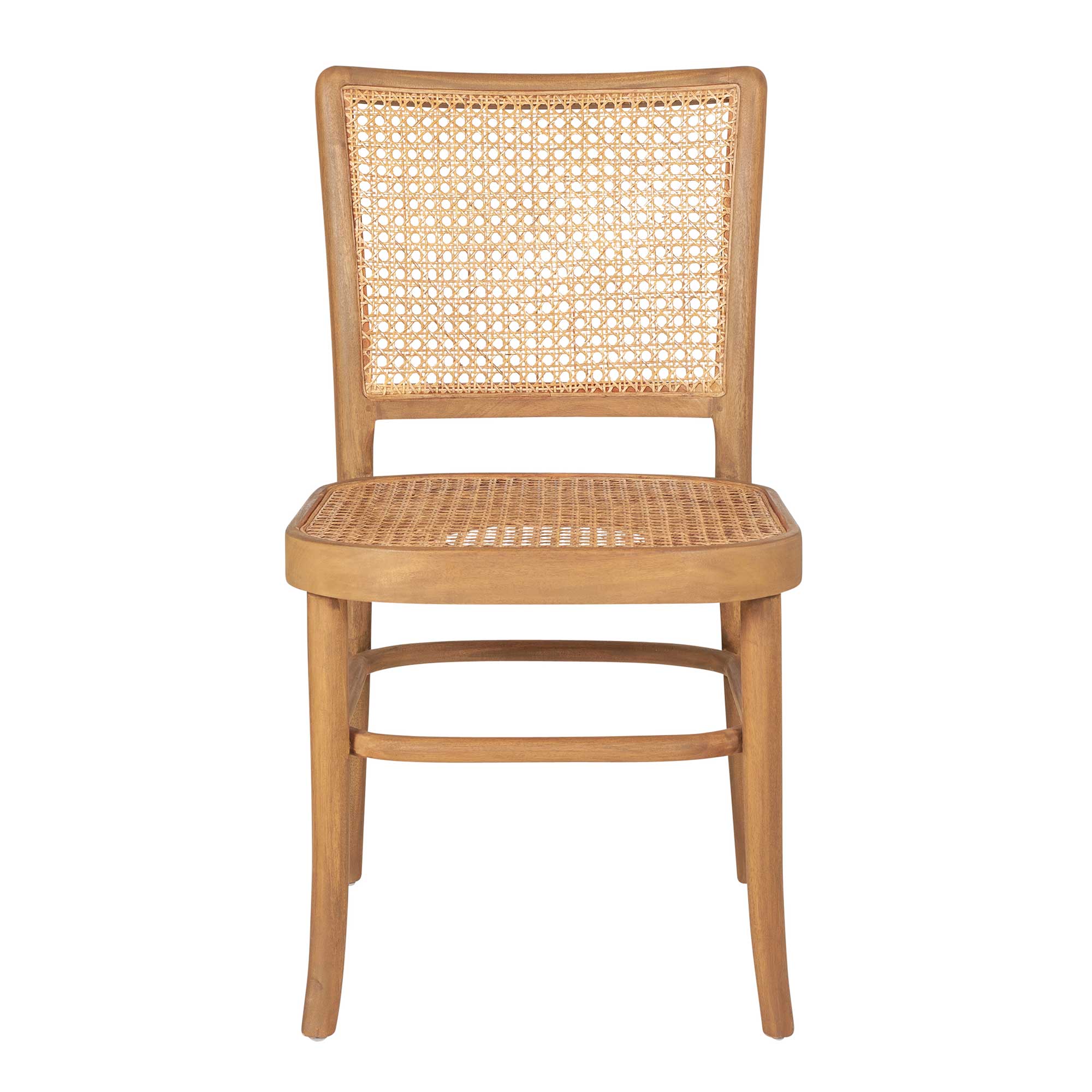 Keilen Cane Dining Chairs, Set of 2