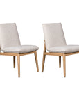 Nova Upholstered Solid Wood Dining Chairs (Set of 2)