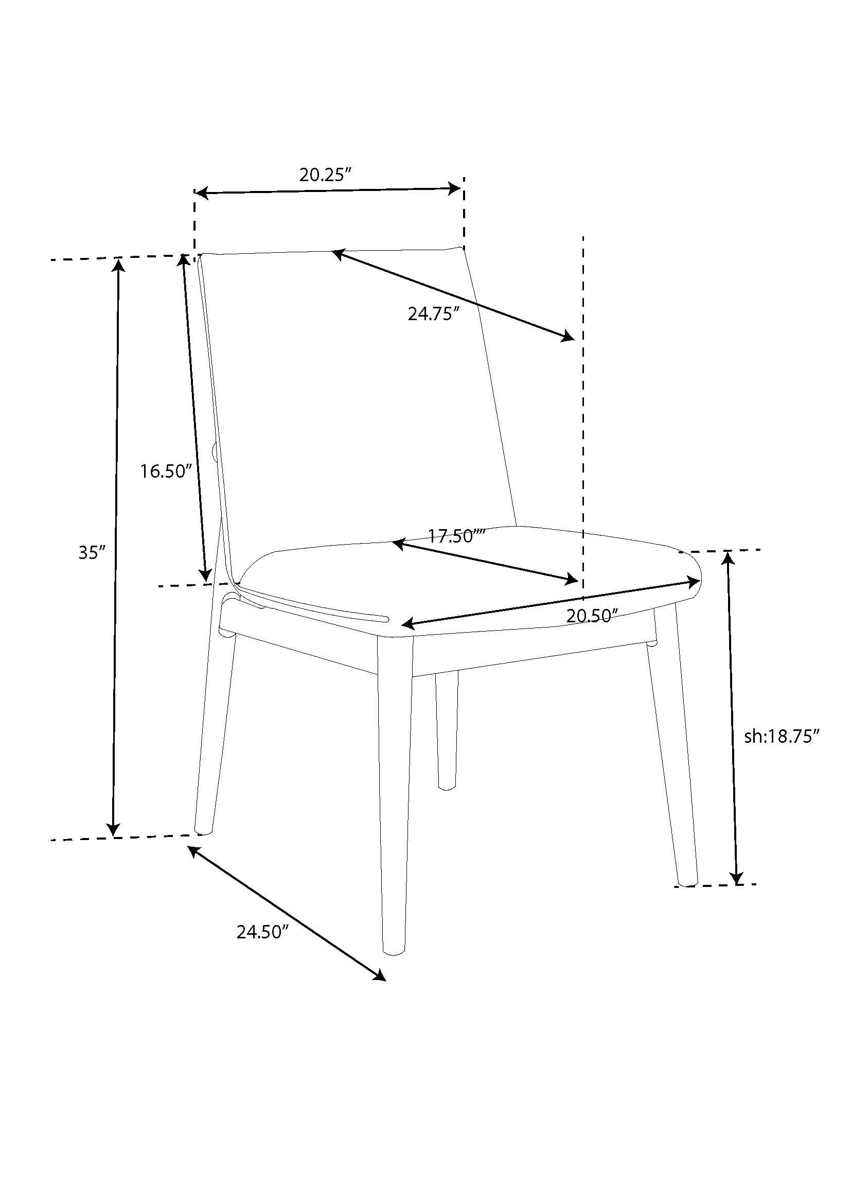 Nova Upholstered Solid Wood Dining Chairs (Set of 2)