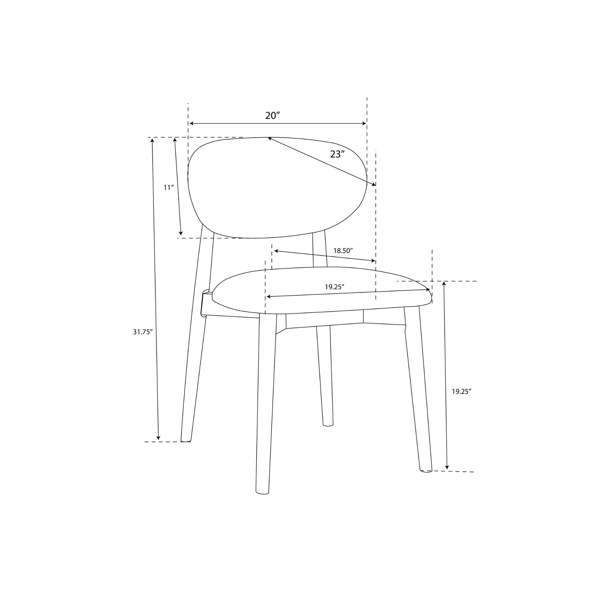 Sloane Upholstered Dining Chairs, Set of 2