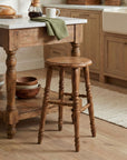 Leona Solid Wood Counter Stool