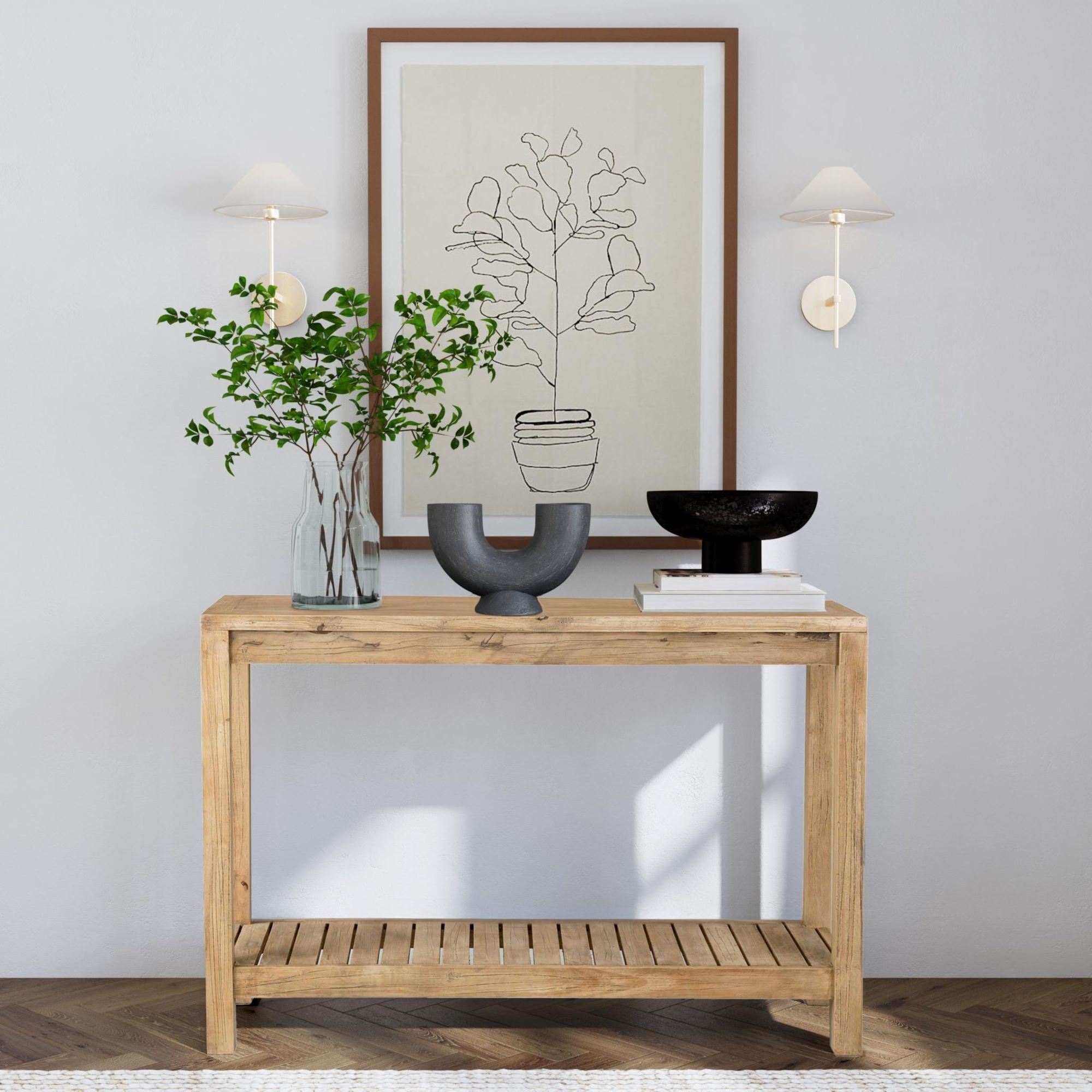 Petter Console Table with Shelf