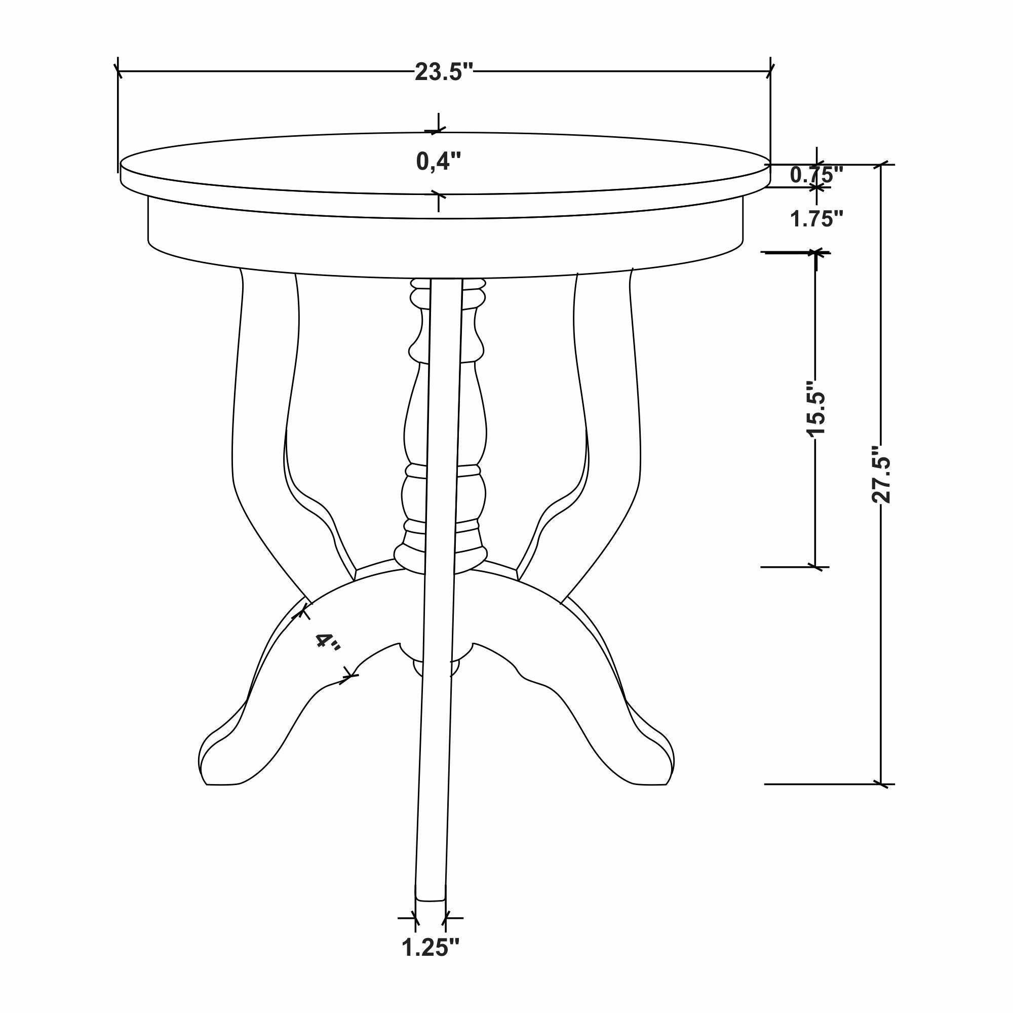 Boyd Solid Wood Accent Table