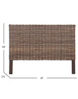 Reed Woven Rattan Headboard Solid Wood headboard