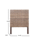 Reed Woven Rattan Headboard