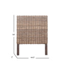 Reed Woven Rattan Headboard Solid Wood headboard