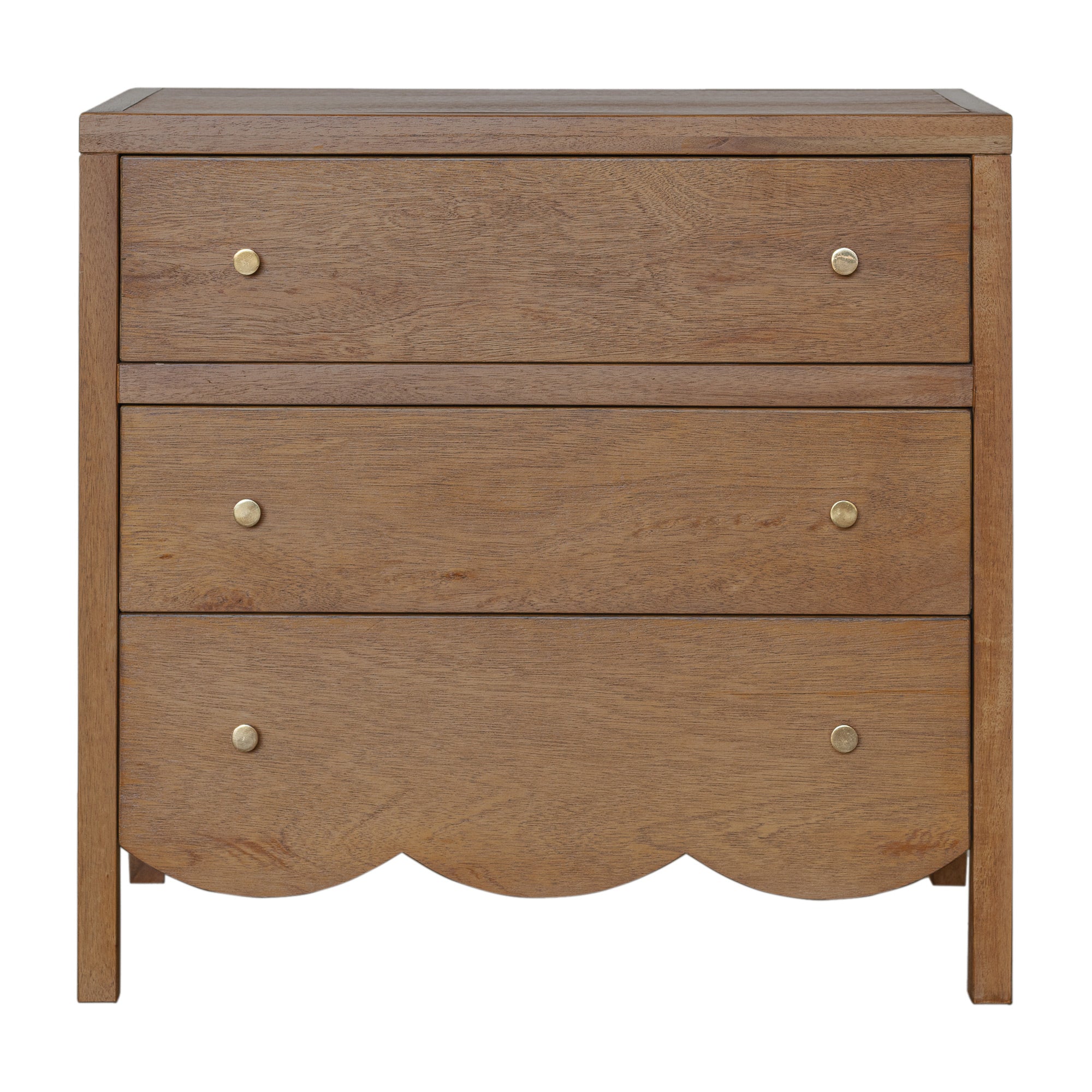brown scalloped dresser Morrowind Scallop Dresser with 3 Drawers