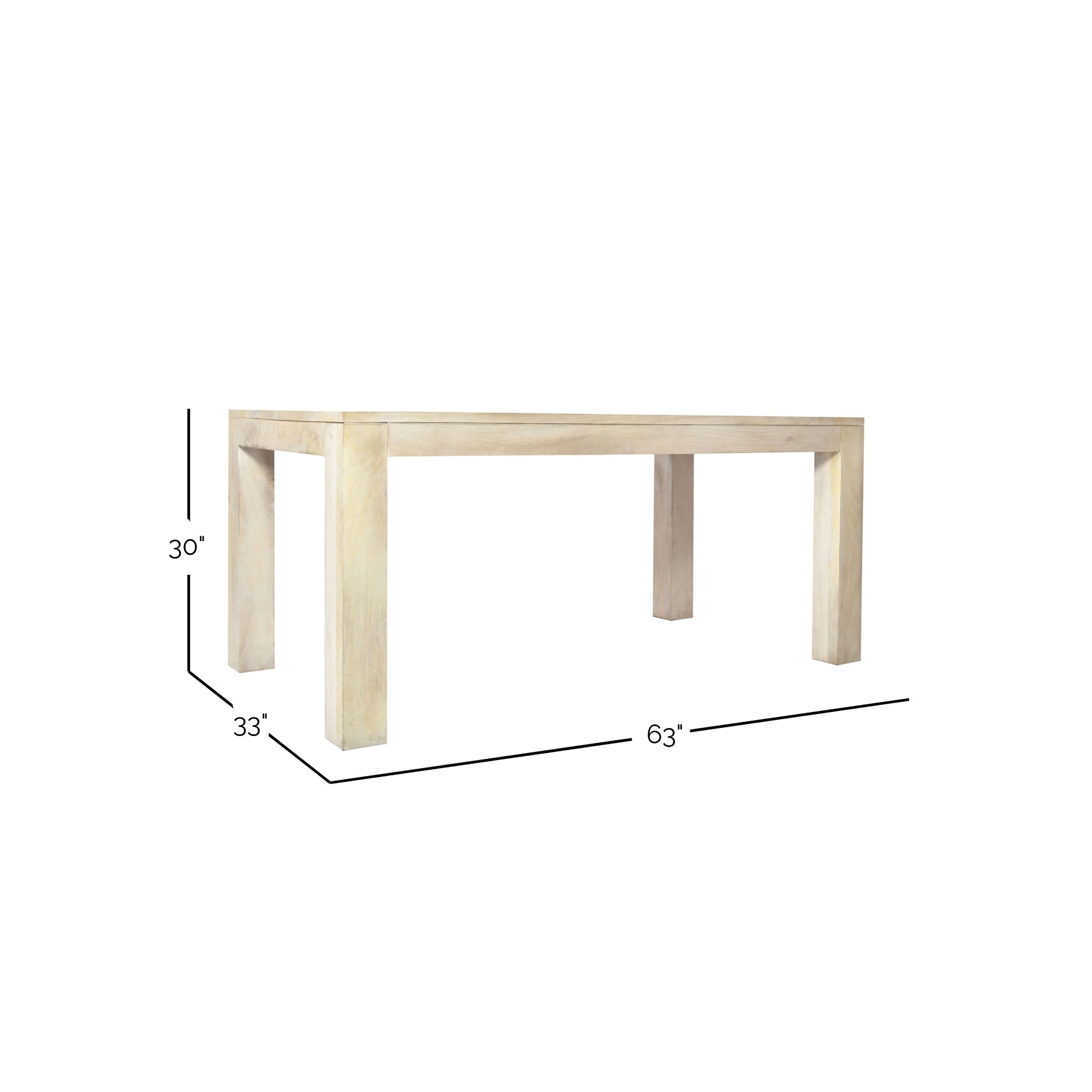 Parsons Solid Wood Dining Table