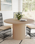 Indigo Road by Egypt Sherrod x East at Main Bianca 48" Round Natural Wood Dining Table