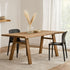 Brown Reese Live Edge Dining Table Teak Wood dining table