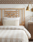 Annalisa Handwoven Rattan Lattice Headboard
