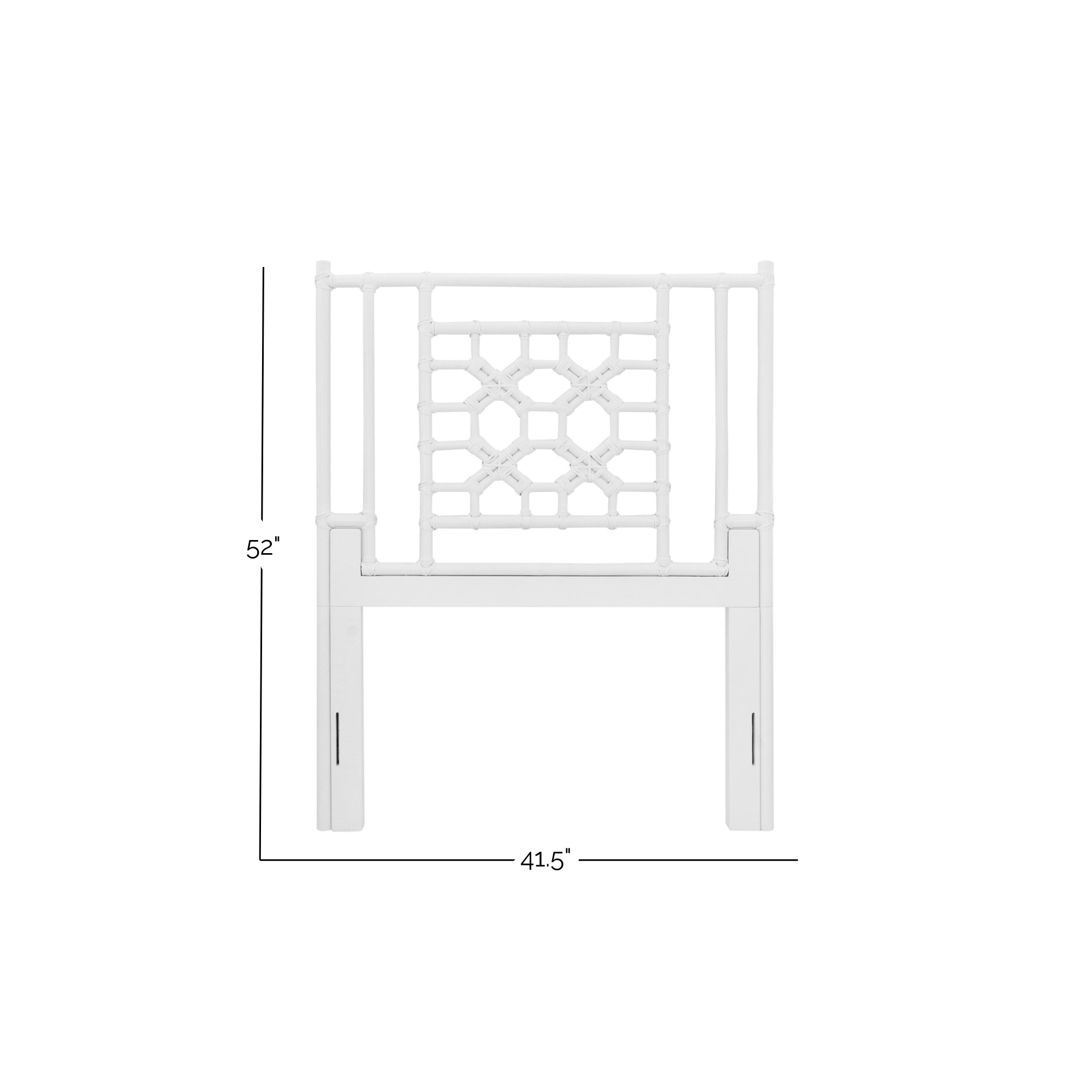 Annalisa Rattan Lattice Back Headboard