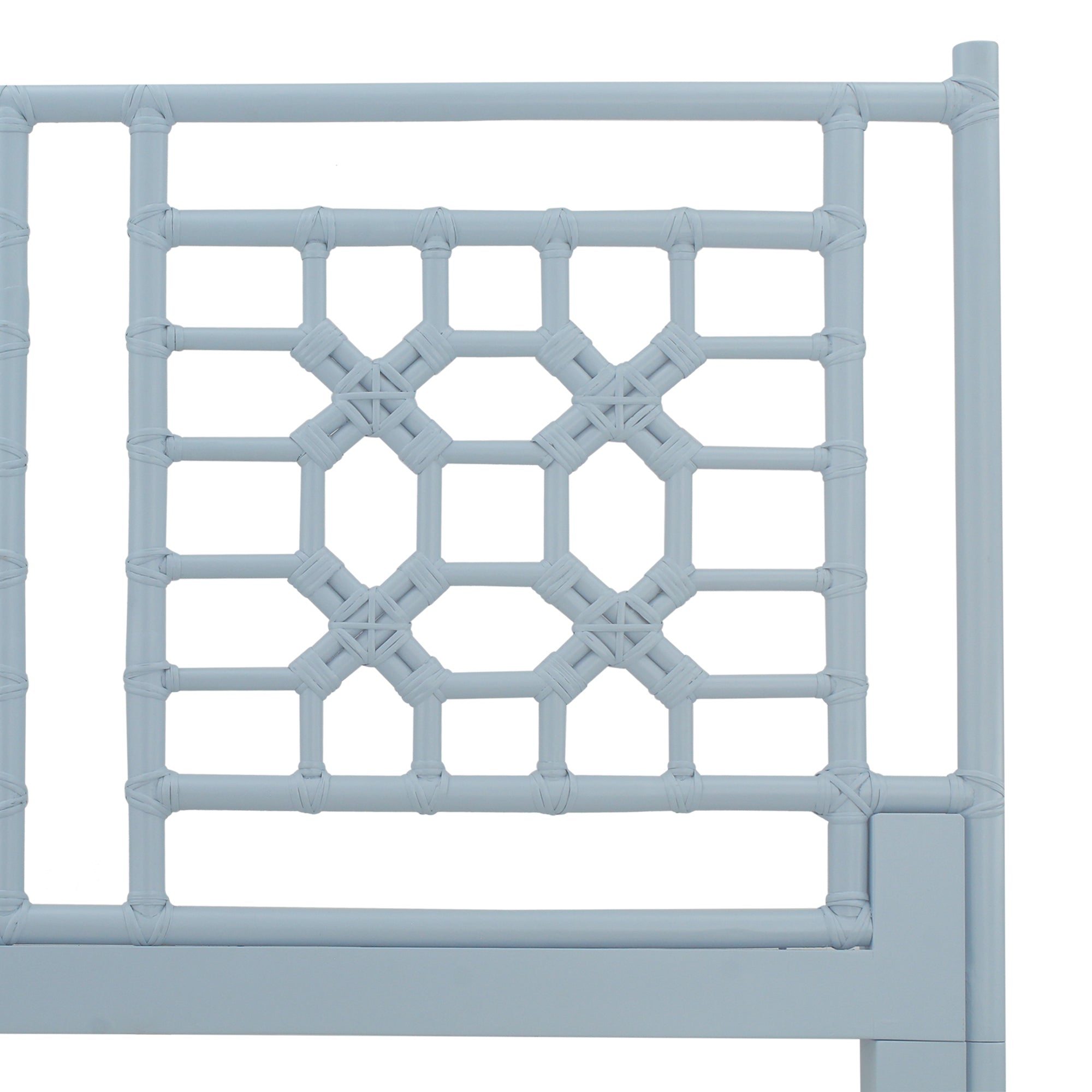 Annalisa Rattan Lattice Back Headboard