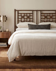 Annalisa Handwoven Rattan Lattice Headboard