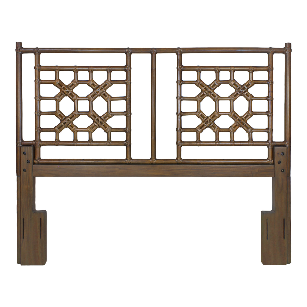Annalisa Handwoven Rattan Lattice Headboard