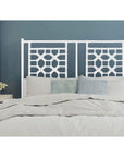 Annalisa Rattan Lattice Back Headboard