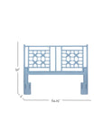Annalisa Rattan Lattice Headboard